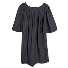 Tuckernuck Pomander Place Finley Dress S Black Minimalist Cotton Mini Shift