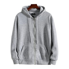Men’s Zip Up Hooded Sweatshirt Long Sleeve Casual Hoodie Autumn Winter Loose Fit