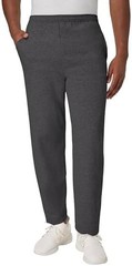 Hanes Pants Sweatpants, Ecosmart Fleece Sweats for Men, Open Bottom 30.5″ Solid