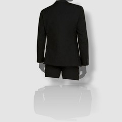 Alfani Men’s Black Slim Fit Jacket Vest Pants 3-Piece Suit Size 40R 34W 30L