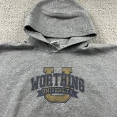 Gildan Heavy Blend Hoodie Mens XL Gray Worthing University Graphic Pullover