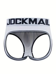 Men’s Jockstrap Low Waist Briefs with Open Back Modal Sexy Underwear