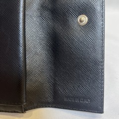 PRADA Tessuto Triangle logo Trifold Wallet Nylon Black