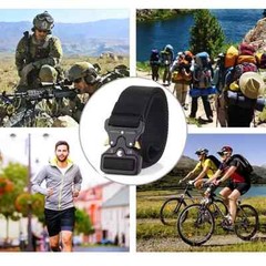 MEN Casual Military Tactical Army Adjustable Quick Release Belts Pants Waistband