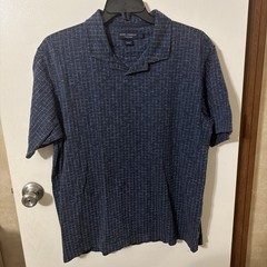 Daniel Cremieux Mens Collection Short Sleeve Polo Shirt Size L Navy