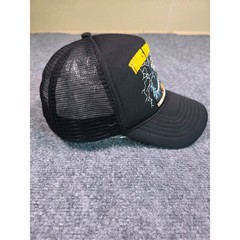 Coney Island Picnic Trucker Hat Mens OSFA Black Grim Reaper Graphic Snapback Cap