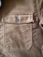 Purnell Moleskin Work Long Sleeve Work Shirt Brown Soft Brushed Moleskin