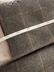 Brooks Brothers 346 Mens Blazer 44L | Dark Grey Plaid Accent | 100% Lambswool