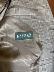 2025 RALPH LAUREN Brown Plaid Sport Coat Suit Blazer 44S Wool