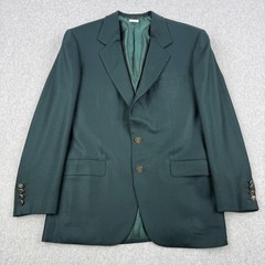Vintage Brioni Blazer Mens 40 Green 100% Cashmere Cuzzens Sport Coat Italy