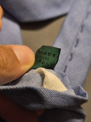 A. Di Capua Napoli – Cotton Tailored Tie Solid Color Blue Jeans