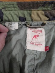 Howe & Dumar Jacket Mens Medium Green Camo Military Canvas Field Coat Lined