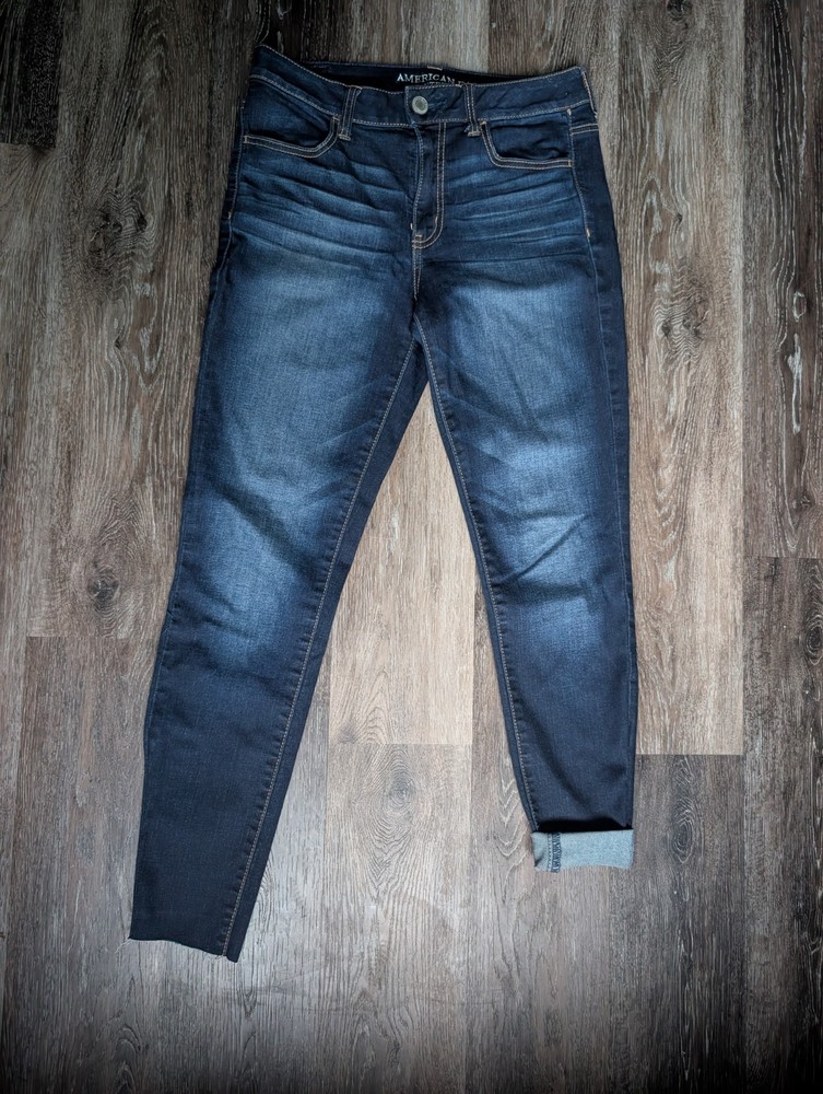 American Eagle Curvy Hi Rise Jegging Women’s Jeans Size 8 Short Medium Wash