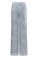 $314 Michael Kors Trousers With Petals Decoration Plus Size P/XL Blue