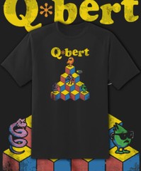 Q-Bert Q Bert Pyramid Video Game T Shirt Youth M – Adult 6XL Fast Ship!