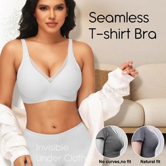 Women Wireless Bras Jelly Bralette Supportive T-shirt Bra No Underwire Soft Skin