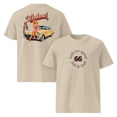 Vintage Pin Up Classic Car T Shirt 1950s Retro Rockabilly Graphic Tee