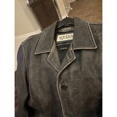 Vintage M. Julian Wilson’s Leather Coat Black Dean Winchester Supernatural XLT