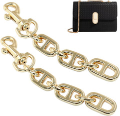 2Pcs Purse Strap Extender, 4.7 Inch Bag Extender Chain, Metal Chain Strap Extend