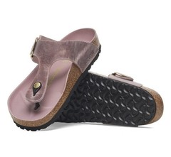 Birkenstock Gizeh Big Buckle Oiled Leather Color Lavender Size 39 Regular Wide