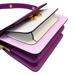 Marni Crossbody Bag Purple Pink White Saffiano Calfskin (sa062626a0r)