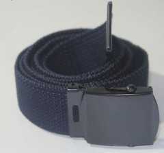 NEW ADJUSTABLE CANVAS MILITARY WEB BELT BUCKLE BLACK NAVY BLUE GREY OLIVE GREEN