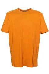 Kitaro T-Shirt Base Tinta Unita Uomo Short Sleeve Crew Neck Cotton Plus Size