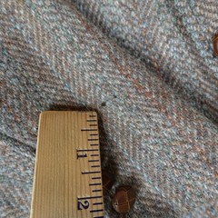Vintage Harris Tweed Jacket Mens 38 Brown Herringbone Blazer Sport Coat USA 80s