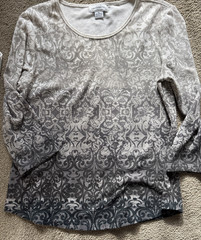 BRAND NEW Liz Claiborne Long Sleeve Ribbed Tops Size XL NWT Various Colors