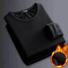 Mens Winter Thermal T Shirt Long Sleeve Fleece Lined Warm Base Layer Top