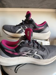 ASICS GEL-Pulse 13 Women’s Synthetic Lace-Up Low Top Running Sneakers Gray/Pink
