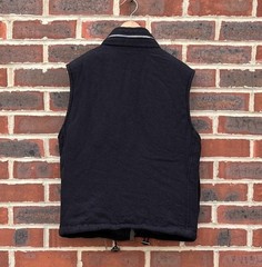 Burberry Mens Wool Gilet Jacket MEDIUM Hooded Prorsum Brit Pockets Bodywarmer