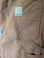 Carhartt Joggers Mens 38 Brown Rugged Relaxed Fit Canvas Pants