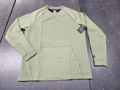 Nike NSW Tech Fleece Men’s Crewneck Sweatshirt – Olive Palm Green – Size Large