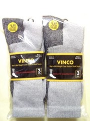 3 6 12 Pairs Men’s Grey Cotton Crew Socks Works Sports Size 9-11, 10-13, 13-15