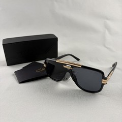Cazal Black Gold Sunglasses Iconic Frame Classic Black Lens Included Box