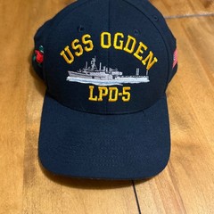 USS OGDEN LPD-5 Hat Cap US Navy Ship Navy Command Caps Made in USA *AUTHENTIC*