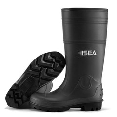 HISEA Men’s Rain Boots w/Steel Shank Waterproof Garden Fishing Outdoor Work Boot