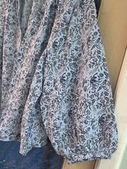 a.n.a Blue Floral Peasant Blouse