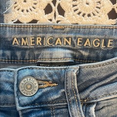 American Eagle Outfitters Ripped Blue Skinny Jeans