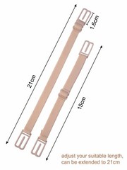 4-8pcs Bra Strap Clips Elastic Non-slip Strap Holder Women Bra Rope Adjustable