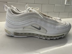 Nike Air Max 97 Triple White Men’s Size US 12 Pre Owned 921826-101 Men’s Sneaker