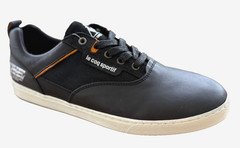 Le Coq Sportif Monceau Men’s Black Leather Sneakers Shoes US-9 Trainers EU-42