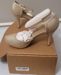 Dream Pairs Office-02 Women’s Gold Mary Jane Strap Classy Pumps Shoes Size 9