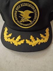 National Rifle Association Vintage Snapback Trucker Hat Gold Leaf NRA USA