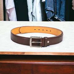 Men’s Top Grain Leather Belts for Men Genuine Solid Belt Workmen 1.5inch Width