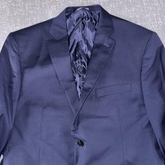 Ralph Ralph Lauren Suit Jacket Mens 44S Blue Wool 2 Button Made In Canada