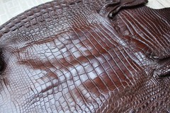 W 1.5 inch – Gray Genuine Crocodile Belly Leather Skin Men’s Belt #R42