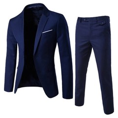 Trajes Para Hombres de Vestir Chaqueta Elegantes Saco Pantalón Largo Boda