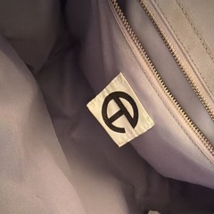 Telfar Large Purple Shopping Tote Bag Logo Matte Finish Shoulder Strap Dust Bag